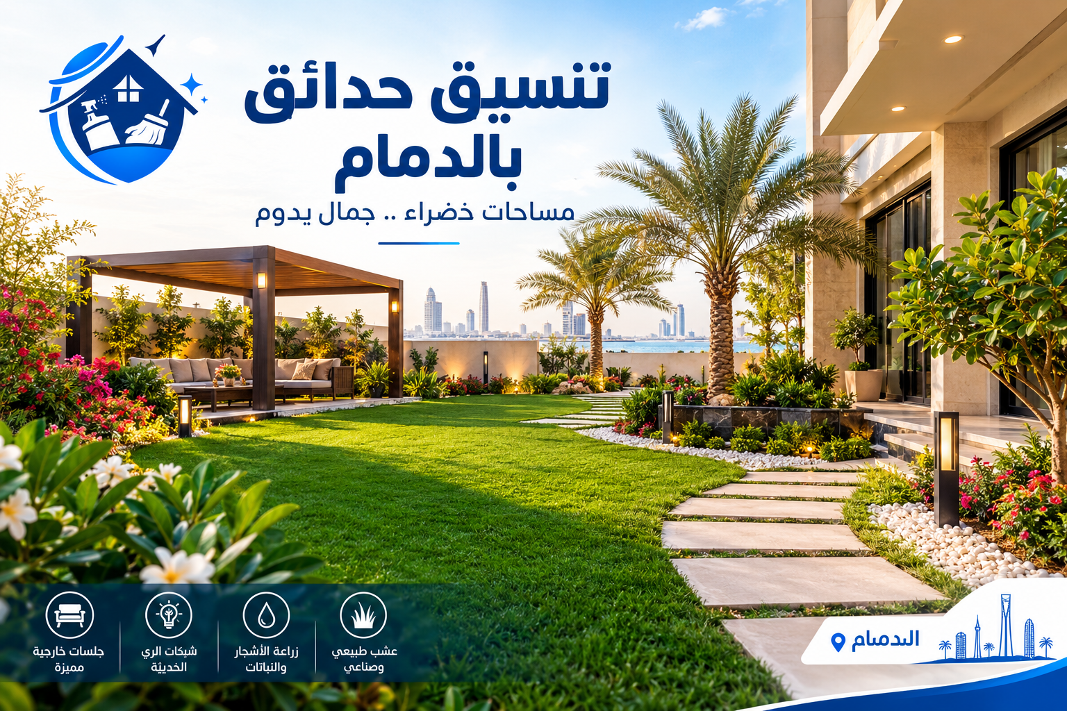 تنسيق حدائق بالدمام